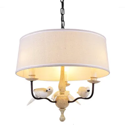 Отдельные подвесные светильники North в виде птиц винтажные из полимерной ткани