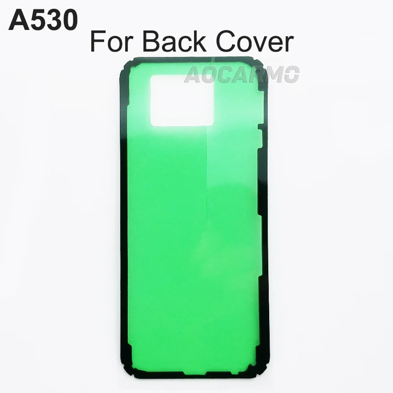 Aocarmo 5 шт./лот для Samsung Galaxy A530 A8 (2018) передний ЖК-экран клейкая задняя дверь крышка
