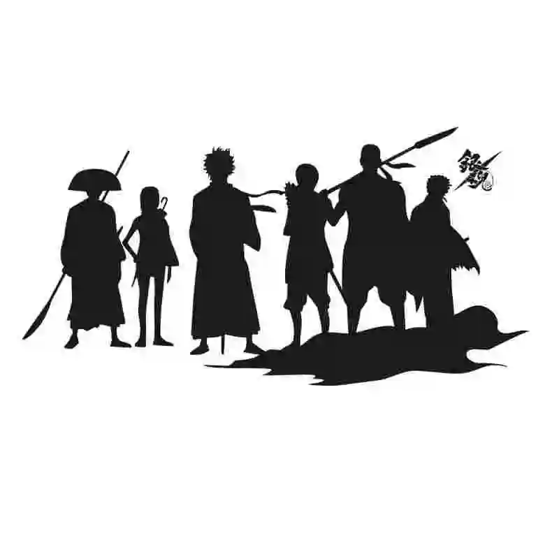 GINTAMA Gintoki Наклейка на стену аниме мультфильм автомобиль Виниловые наклейки Декор