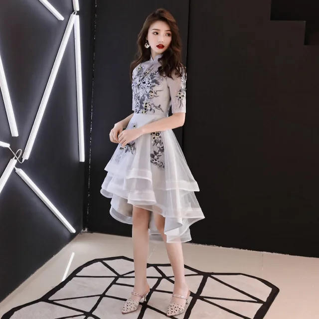 style 4 Сексуальное платье в китайском стиле, женское тонкое, вечерние, длинное, Cheongsam, свадебное платье, роскошное, свадебное, Qipao, модная одежда, Vestido - Цвет: style 4