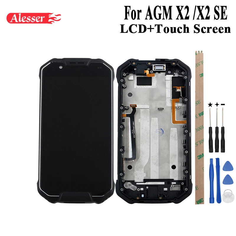 ЖК-дисплей Alesser для AGM X2 SE сенсорный экран с рамкой в сборе запчасти инструментами