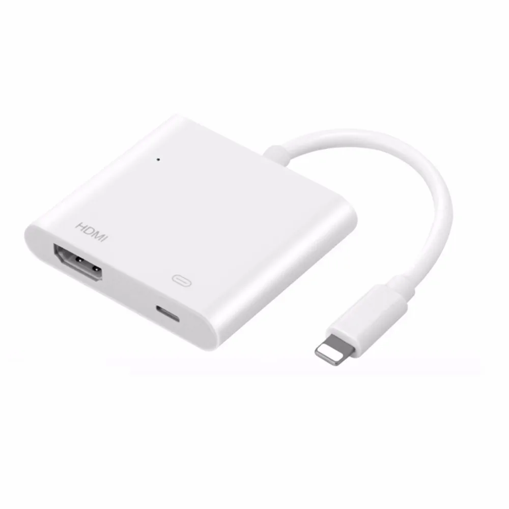 Адаптер Lightning HDMI для цифрового AV ТВ Кабель адаптер аудио видео HDTV HD 1080P конвертер