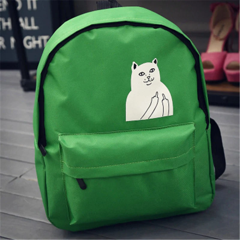 Pacgoth японский и корейский элегантный дизайн Студенты Холст Рюкзак Kawaii