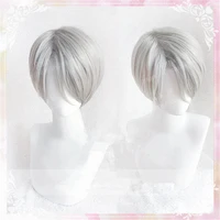 high quality yuri on ice viktor nikiforov wig victor nikiforov cosplay wigs heat resistant synthetic hair wigs wig cap