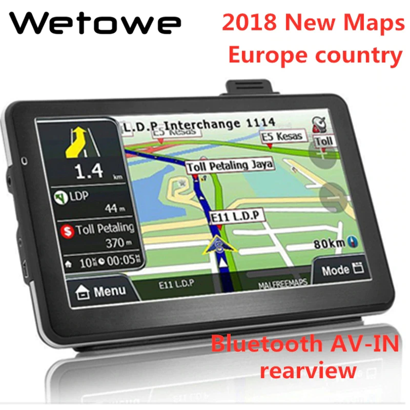 Wetowe7 дюймов G7 Автомобильный GPS навигатор FM Bluetooth AVIN реверсивная камера Россия США