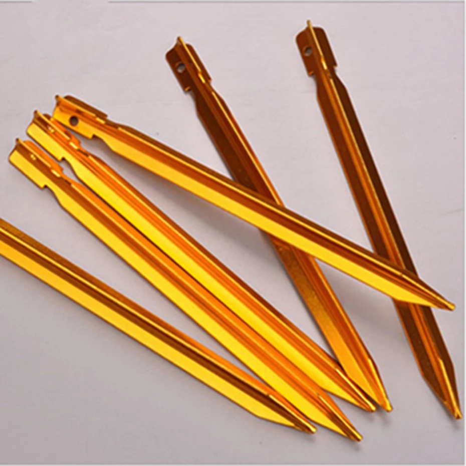 

YINGTOUMAN 10PCS/lot Tent Nail Outdoor Three Edge Tent Accessories Triangle Awning Nail Camping Outdoor Tent Nail Peg