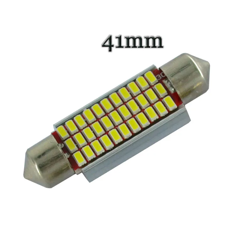 100 шт. гирлянда C5W 31 мм 36 39 41 без полярного 0.12A 18 27 30 33 SMD 3014 лампы для внутреннего
