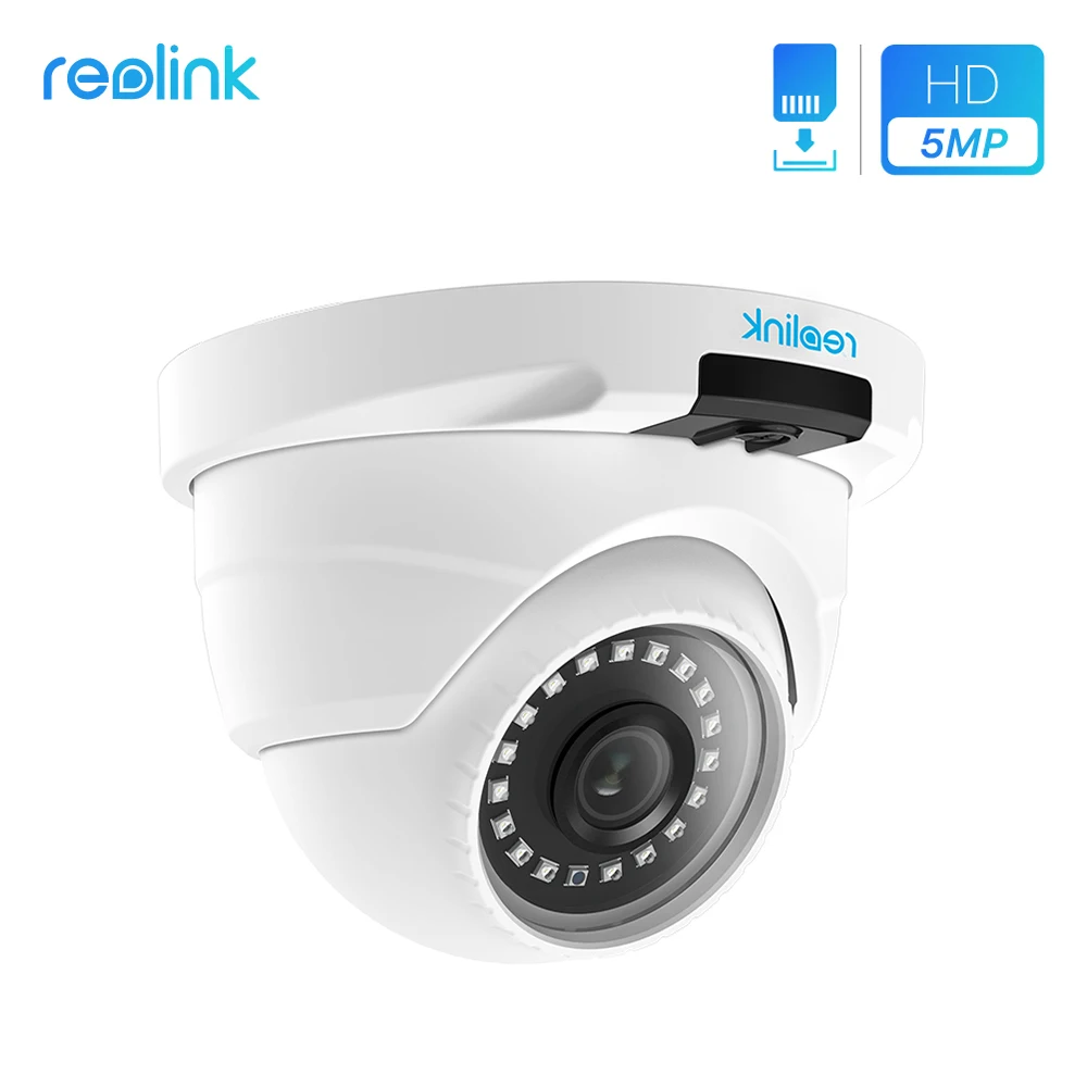 Reolink 5MP PoE IP камера наружная камера наблюдения с SD слотом для карты всепогодный Удаленный просмотр аудио