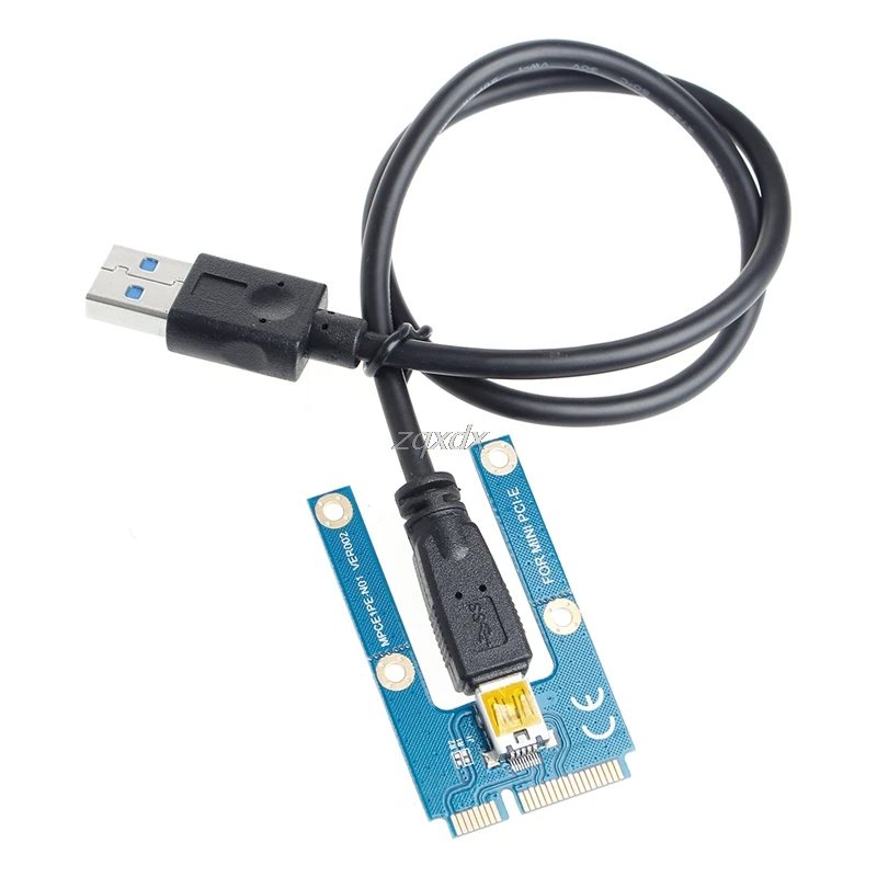Mini PCI E Express 1x To16x USB 3 0 расширитель переходника адаптер SATA кабель питания