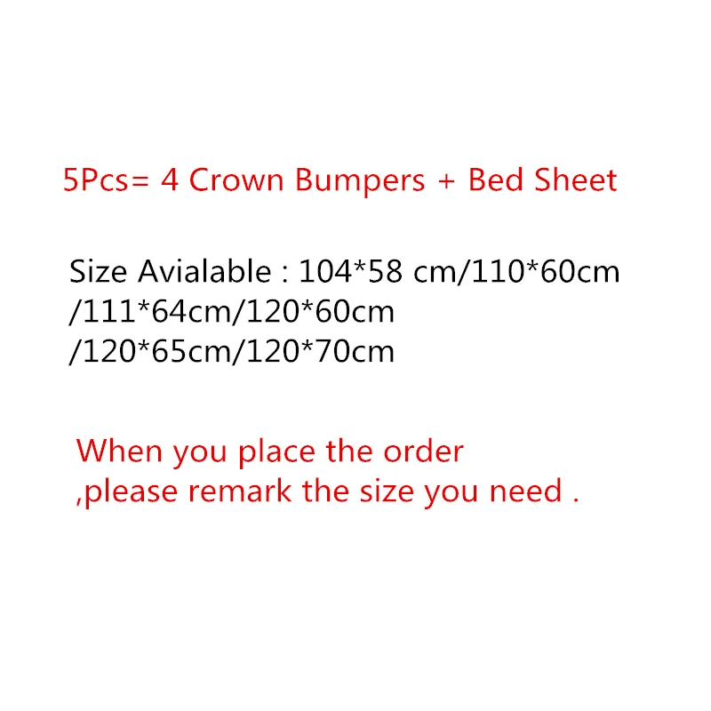 5 шт./компл. круглые/прямоугольные/овальные бамперы для детской кроватки в