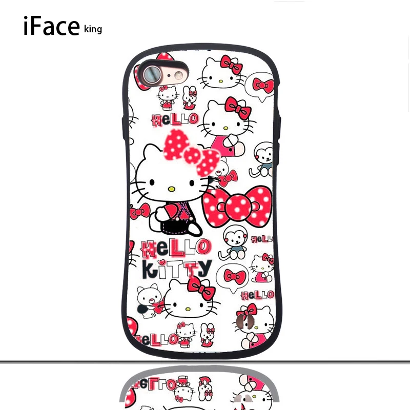 Iface king чехол для телефона hello kitty глянцевый маленький чехол на талию для iphone 7 8 PLUS X S R MAX защитный противоударный чехол для телефона