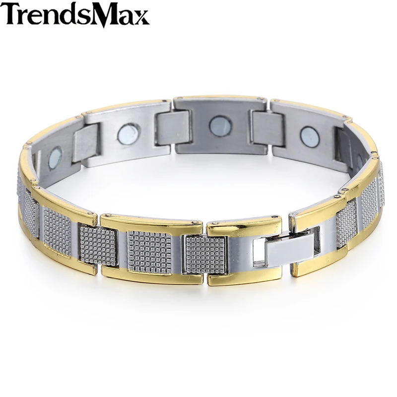 Браслет Trendsmax для мужчин и женщин 11 мм 20 5 см сетка из нержавеющей стали магнитный