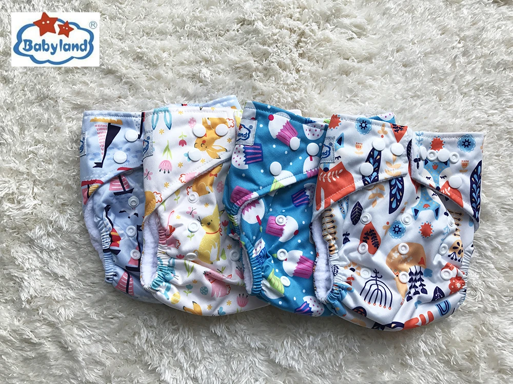 BABYLAND микрофлисовые тканевые подгузники My Choice многоразовые моющиеся для