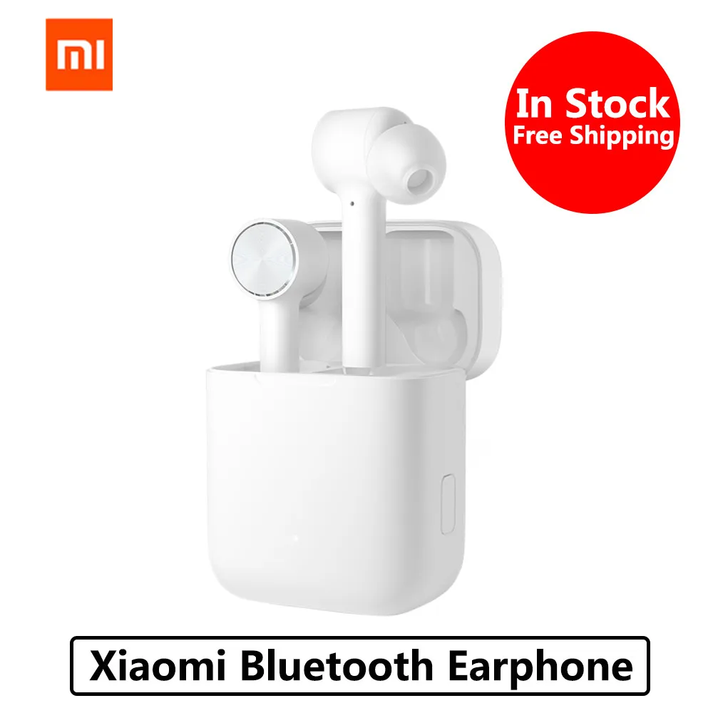 Оригинальные беспроводные bluetooth-наушники Xiaomi Air TWS с функцией шумоподавления, умные сенсорные двусторонние наушники для звонков
