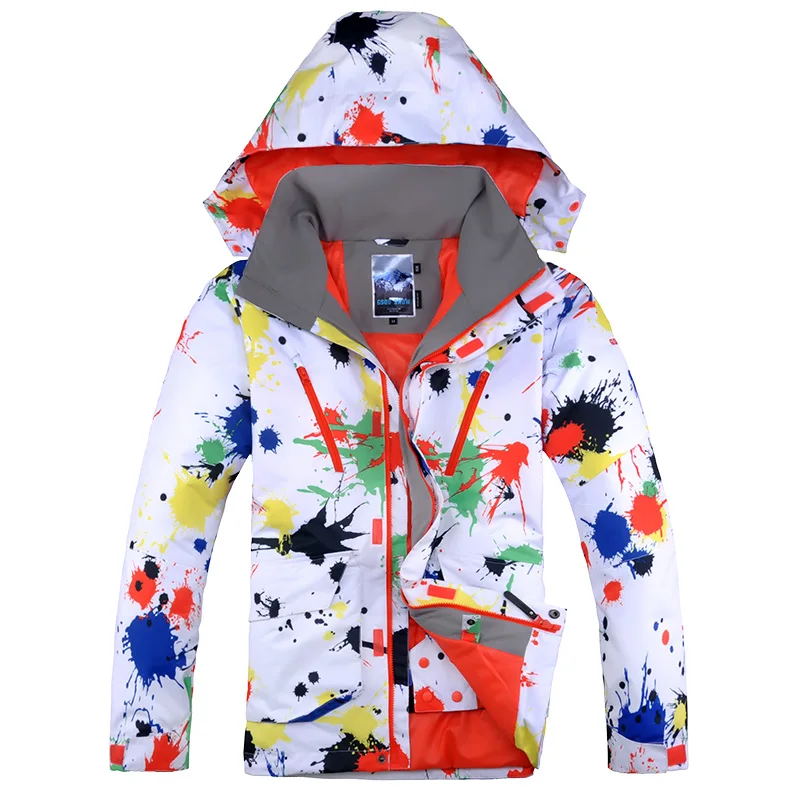 Мужская лыжная куртка Gsou водонепроницаемая ветрозащитная для катания на лыжах и