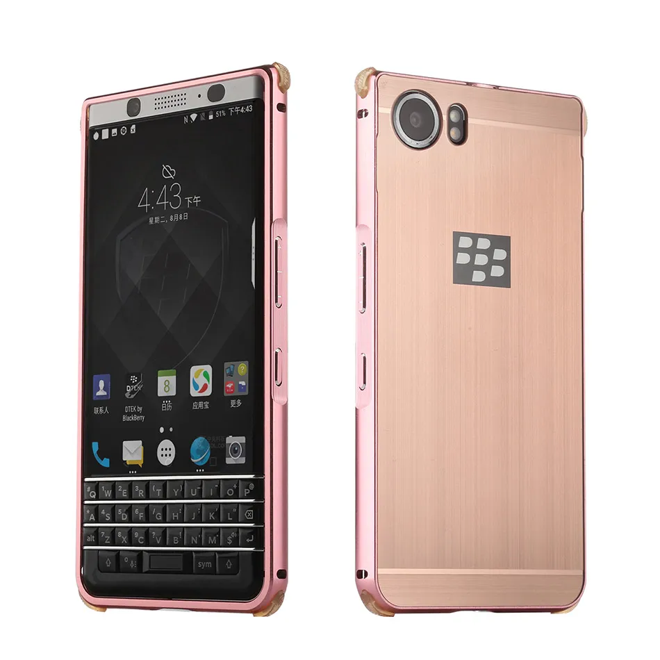 Чехол для телефона Blackberry KEYone, противоударный чехол, жесткая задняя крышка, алюминиевая металлическая рамка для Blackberry KEYone DTEK70