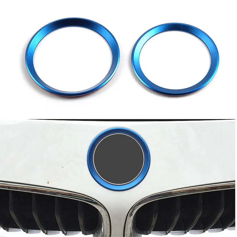 

2X наклейка с логотипом спереди и сзади, кольцо-украшение для BMW серии 3 4 M3 M5