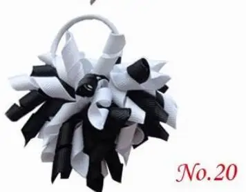 the color Curl tassel korker фигурная лента Конский хвост держатели стример коркер заколки для волос с бантами головной убор волосы помпоны PD007 - Цвет: the color