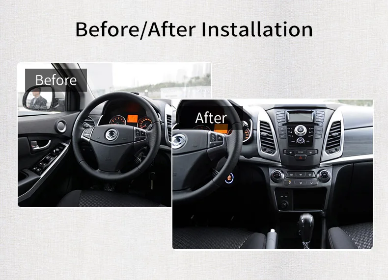 Fuzik Smart Keyless Go вход кнопка дистанционного запуска автосигнализации для SSANGYONG Korrando Rexton W Tivolan