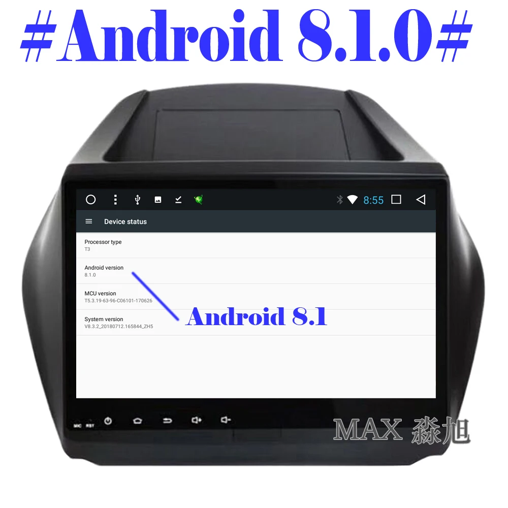 MAX 2G 32G Android 8.1.0 Автомобильный DVD плеер для Hyundai Tucson IX35 2009-2015 автомобильное радио RDS