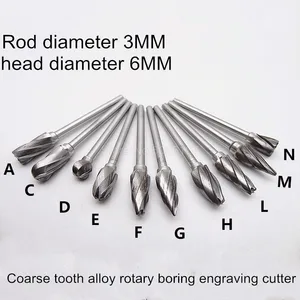 1 шт. один грубый зуб металлический сверлильный станок HSS Routing, фрезерный станок, резак для деревообработки, резные инструменты, круглый сплав для гравировки