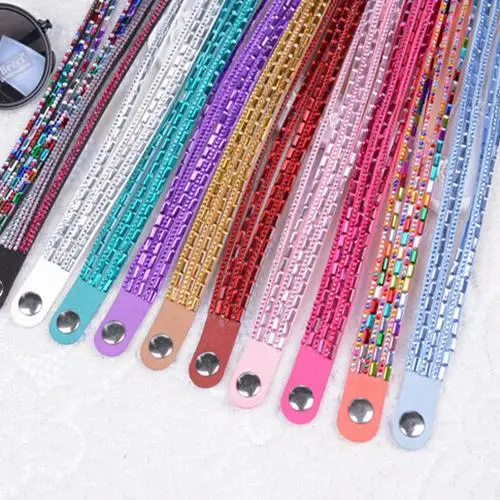 New Fashion Beauty Mulit-row Crystal Rhinestone Designer Bracelets Wristbands Cuff Flannel | Украшения и аксессуары