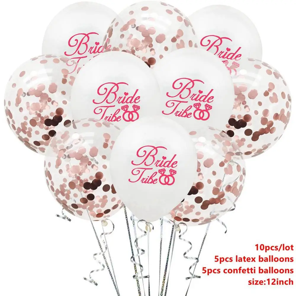Bride Balloons 6 Taoup командные баннеры для Невесты Девичник вечерние баннеры для невесты Вечерние флаги и баннеры Свадебные сувениры для любви сделай сам - Цвет: Bride Balloons 6
