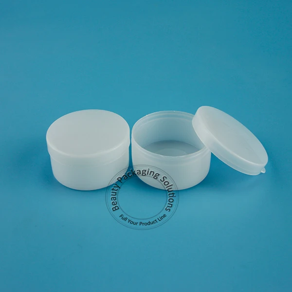 50 шт./лот оптовая продажа 20 г пластиковая банка для крема Белые контейнеры мл