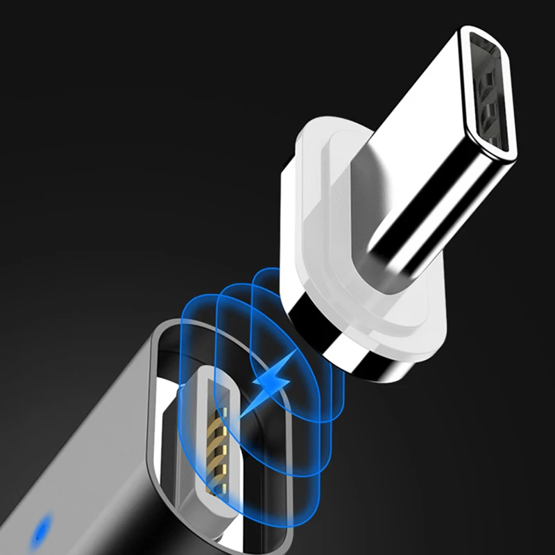 Магнитный адаптер для мобильного телефона магнитный разъем iPhone Android Type C USB кабель