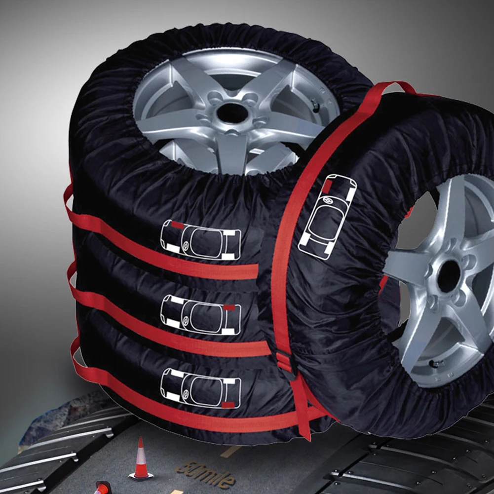 4 шт. чехол для запасных шин Ткань Оксфорд зимняя и летняя сумка хранения