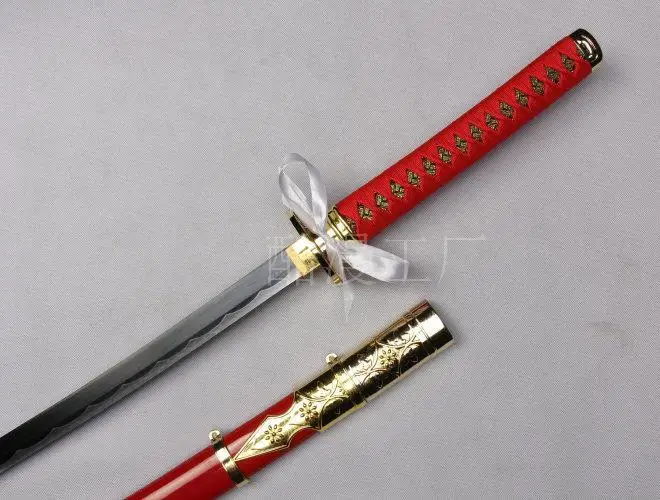 S0464 онлайн игра TOUKEN RANBU аниме TAROU TACHI TAROUTACHI меч W/красные ножны 41 &quotблестящая