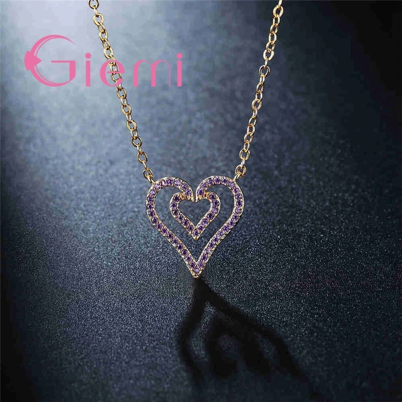 

Волшебное модное женское ожерелье, ювелирное изделие, сердце в форме сердца внутри, кулон для женщин, годовщина, свадьба, дата, подарки