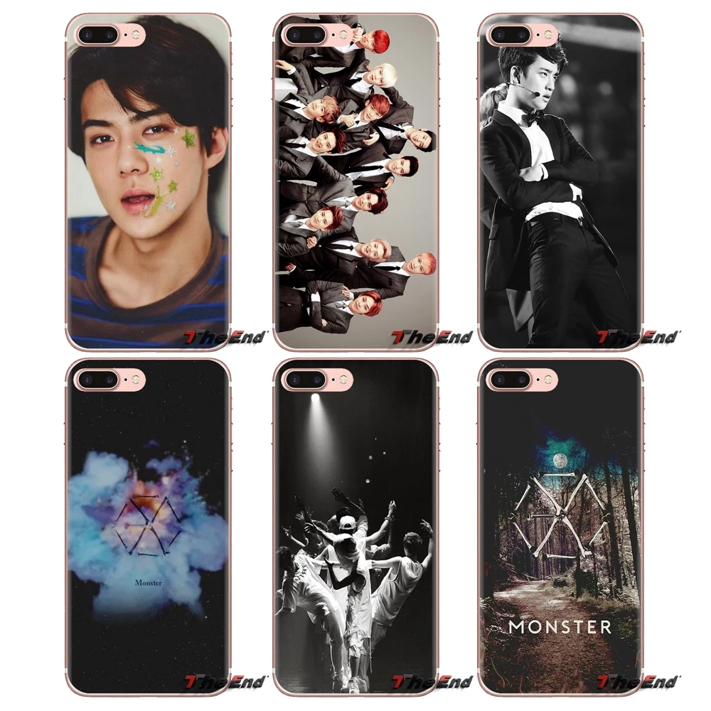 Силиконовый чехол xiumin EXO южнокорейский ремешок Логотип для samsung Galaxy S3 S4 S5 Mini S6 S7 Edge