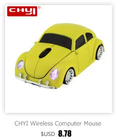 CHYI беспроводная компьютерная мышь крутая Спортивная мышка-автомобиль с usb-приемником 1600 dpi оптическая 3D Мини маузы для детей с коврик для мыши
