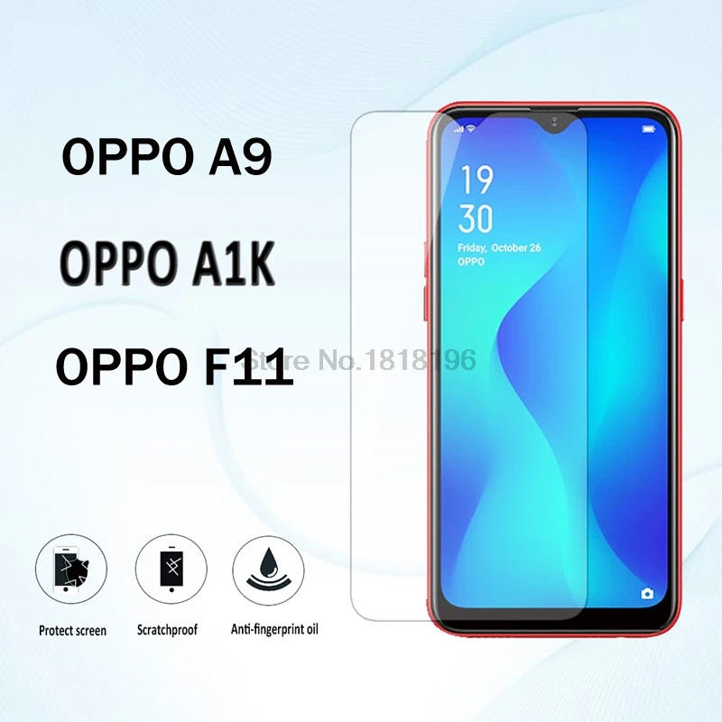 Закаленное стекло для OPPO A1K 1 шт. 2 защита экрана F11 Стекло 9H высококачественное