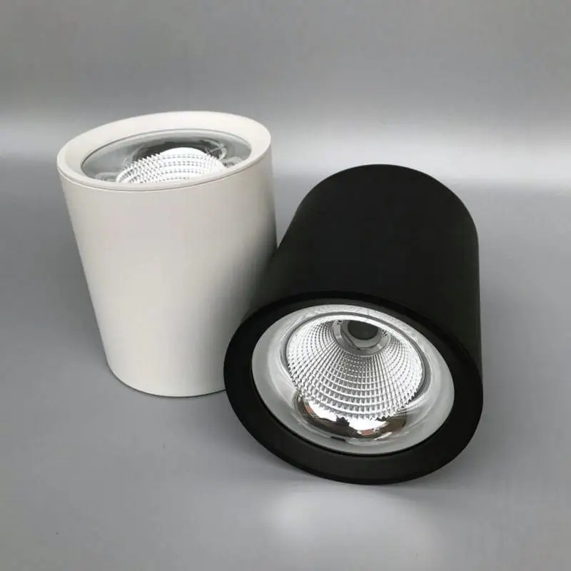 Квадратное/Круглое поверхностное крепление LED COB светильник с регулируемой