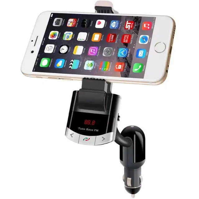 Ohater Bluetooth гарнитура для авто держатель телефона Origina Handfree вызова fm-передатчик с USB Зарядное устройство Поддержка музыка играет