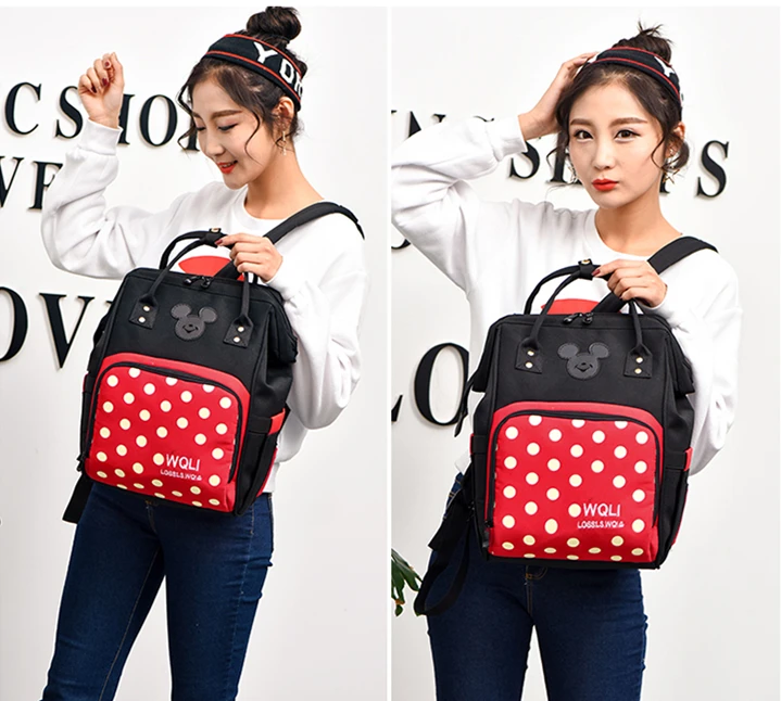 

Promotion! Fashion Maternity Mummy Bags Waterproof Diaper Bags large-capacity handbag backpack
