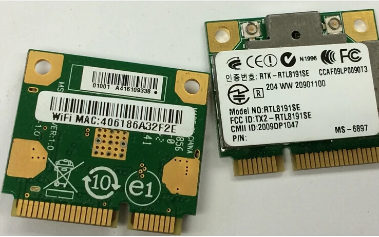 Беспроводная карта для ноутбука HP Pavilion G72 RTL8191SE P/N: 593033 001|card deck|card keyg72 laptop |