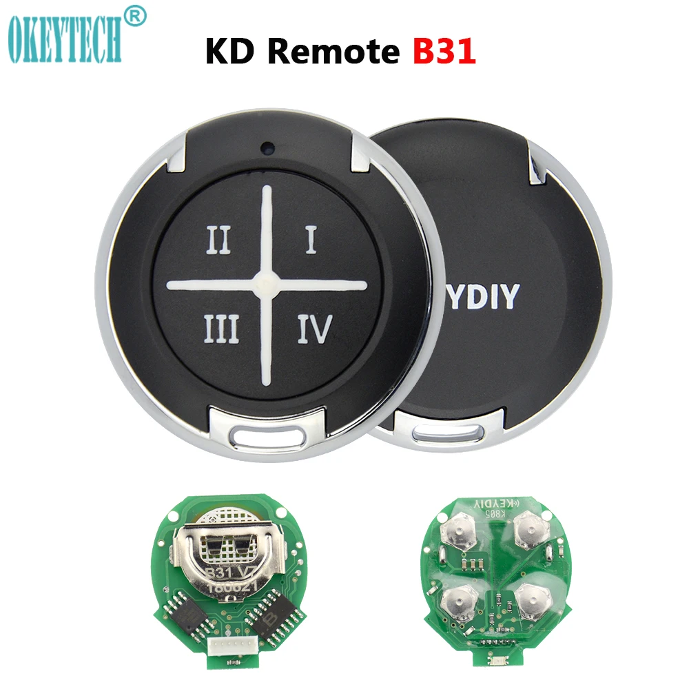 OkeyTech Garage Door KD Remote 4 Buttons B Series B31 for KD900 KD900+ URG200 KD-X2 Mini Master | Автомобили и мотоциклы