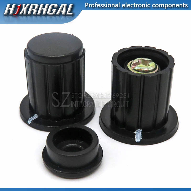 5PCS black grey knob button cap is suitable for high quality WXD3-13 2W WXD3-12 1W turn around special potentiometer | Электронные