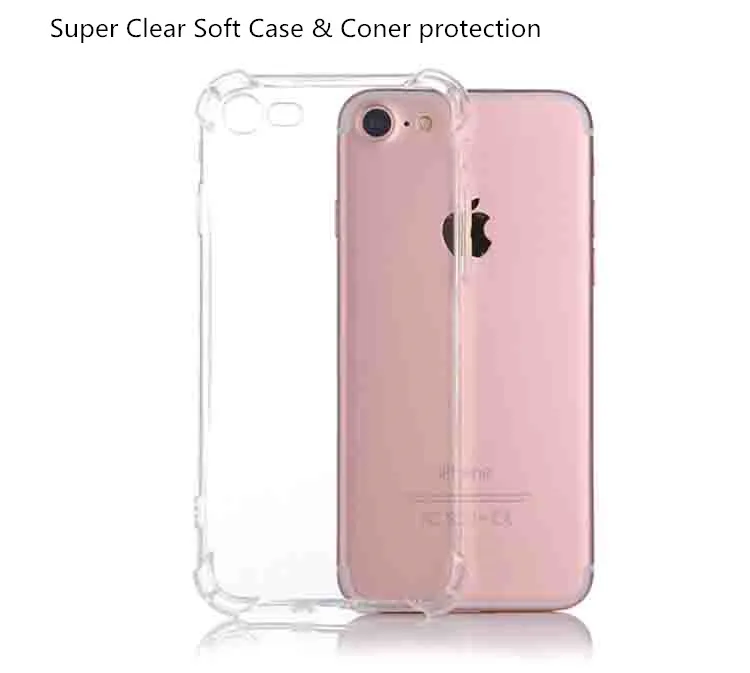 Супер прозрачный мягкий чехол для телефона iPhone 6 6s 7 8 Plus Мягкий Прозрачный X XR XS MAX