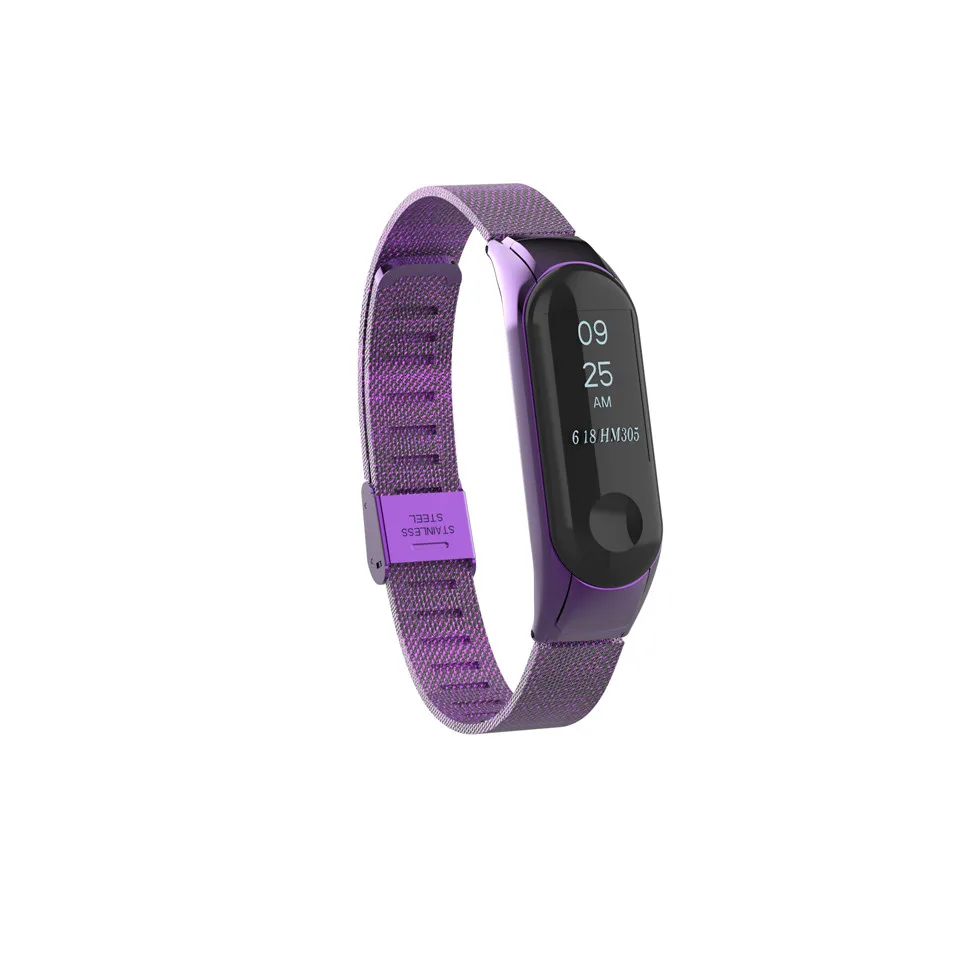Mi Band 3 ремешок браслет для Xiaomi mi Band 3 ремешок металлический ремешок mi band3 Нержавеющая сталь Ремешок Браслет miband 3 ремешок для часов