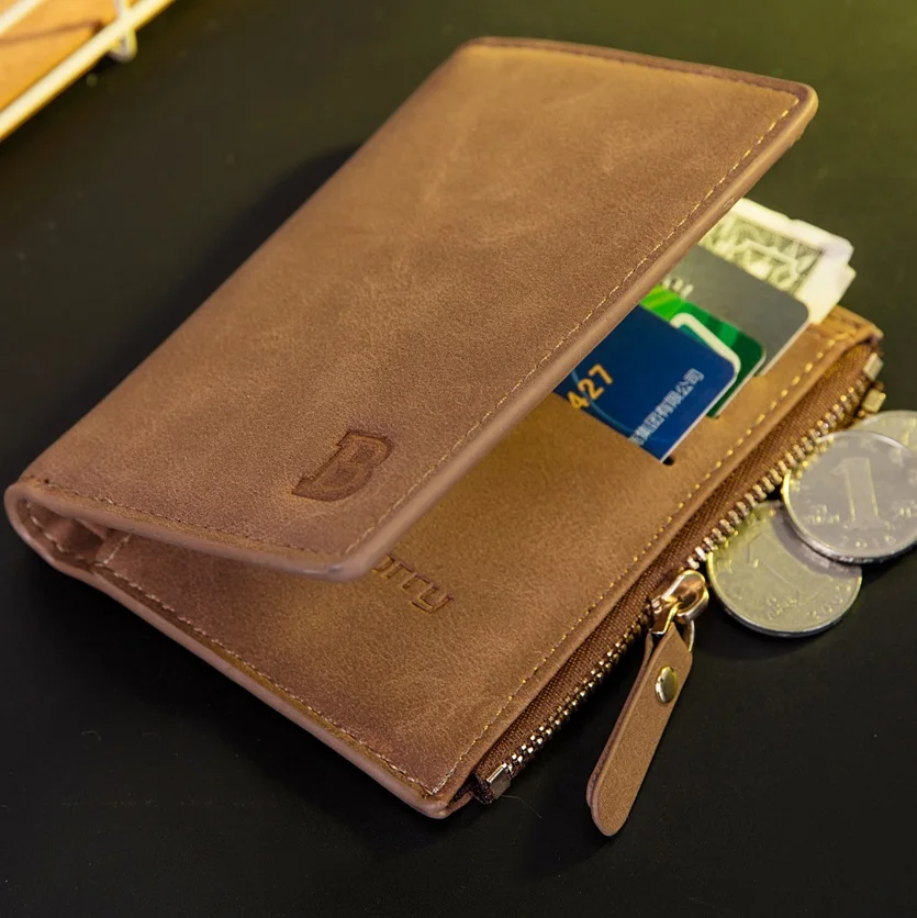 HUIMENG Dollar Price with Coin Bag zipper new men wallets mens wallet small money purses Wallets Good Design Top Men Thin Wallet | Багаж и