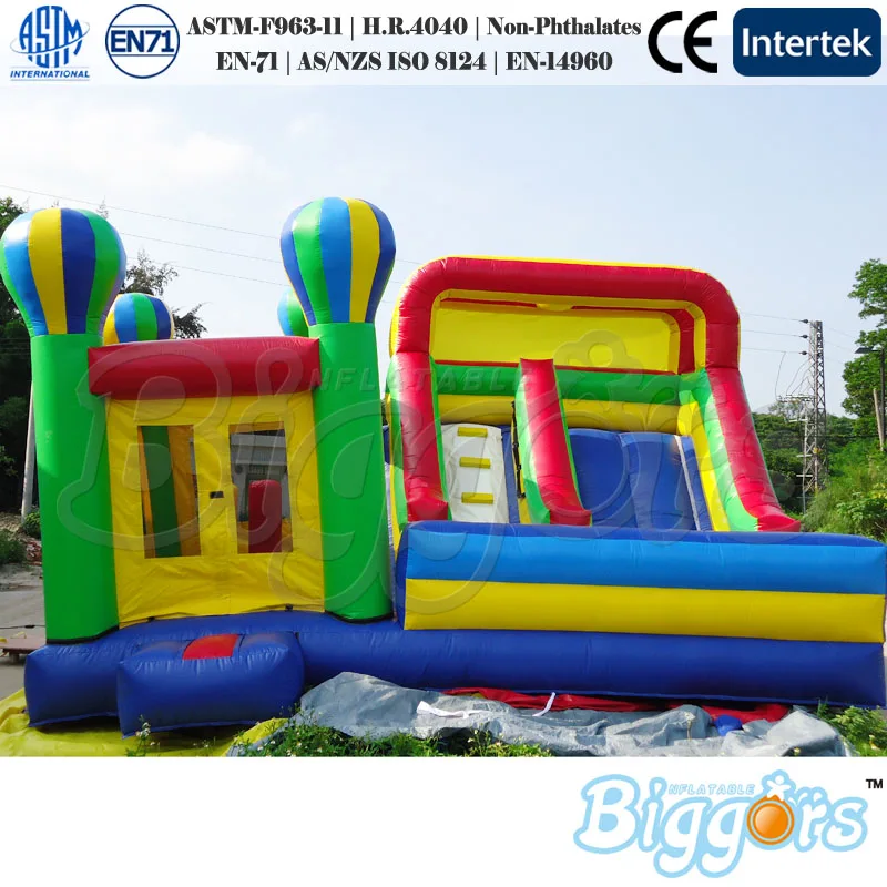 

Commercial inflatable bouncy castle slide inflatable bounce house jump house combo with blowers