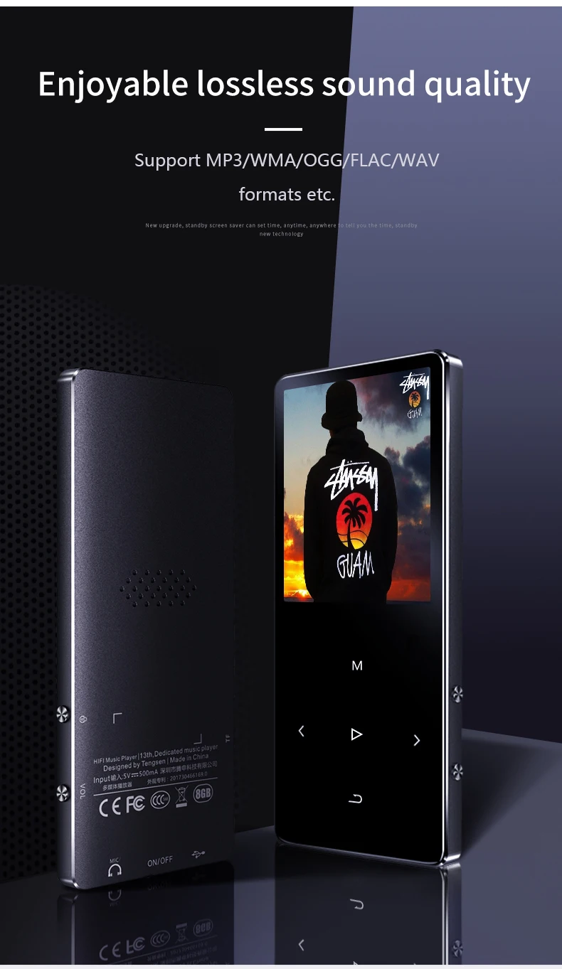 REDANT MP3-плеер Bluetooth со встроенным динамиком 1,8 дюймов экран сенсорные клавиши fm-радио диктофон электронная книга без потерь Hifi музыка