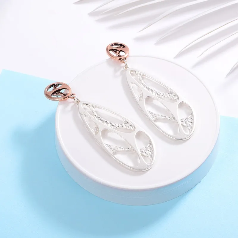 Неправильный овал Женские Висячие серьги шапки корейский Bijoux Femme 2018 ретро бусы