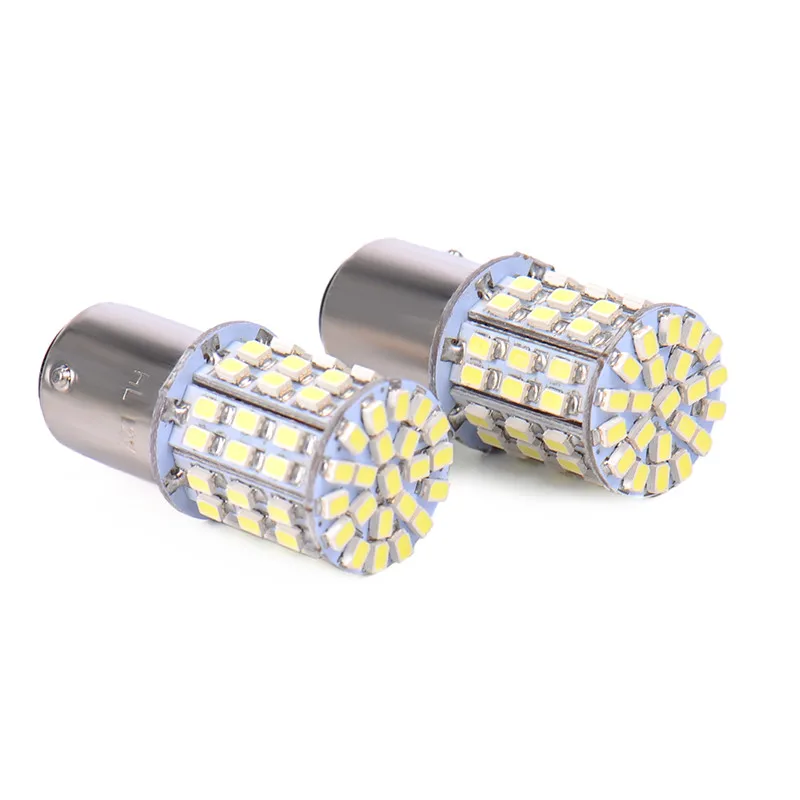 10 шт./лот супер яркий BAY15D 1157/BAY15D/P21/5 Вт автомобилей Хвост стоп 64 SMD светодиодные