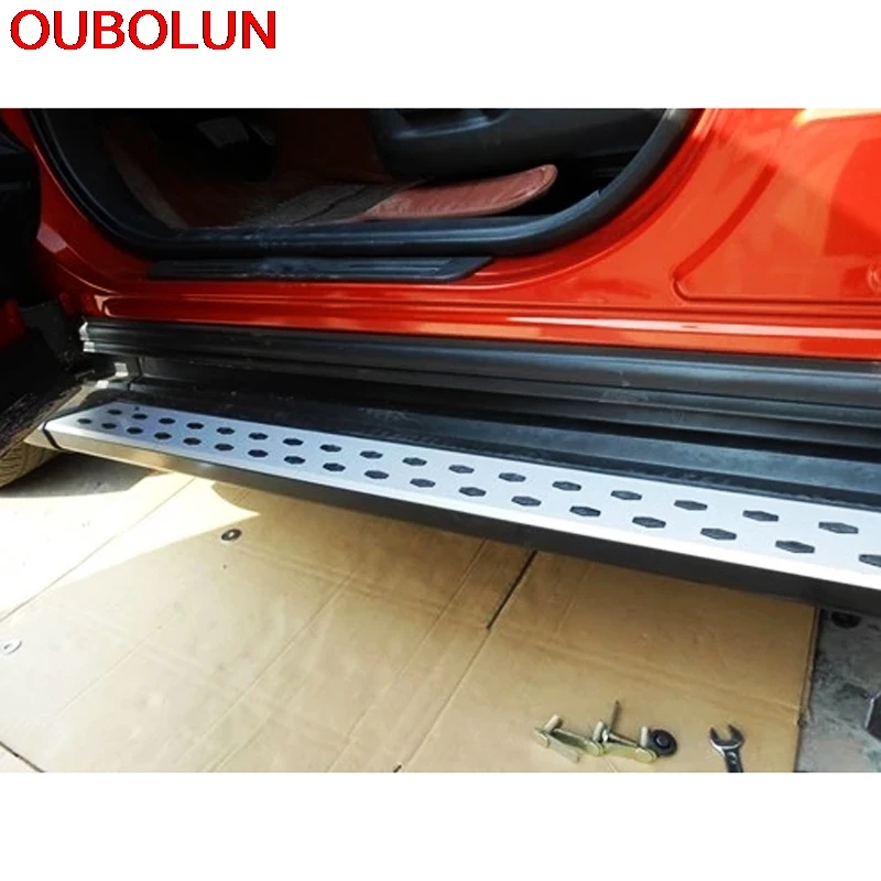 OUBOLUN для Toyota RAV4 RAV 4 2013 Беговая доска боковой шаг Nerf бар автомобиля боковой шаг бар Беговая доска педали
