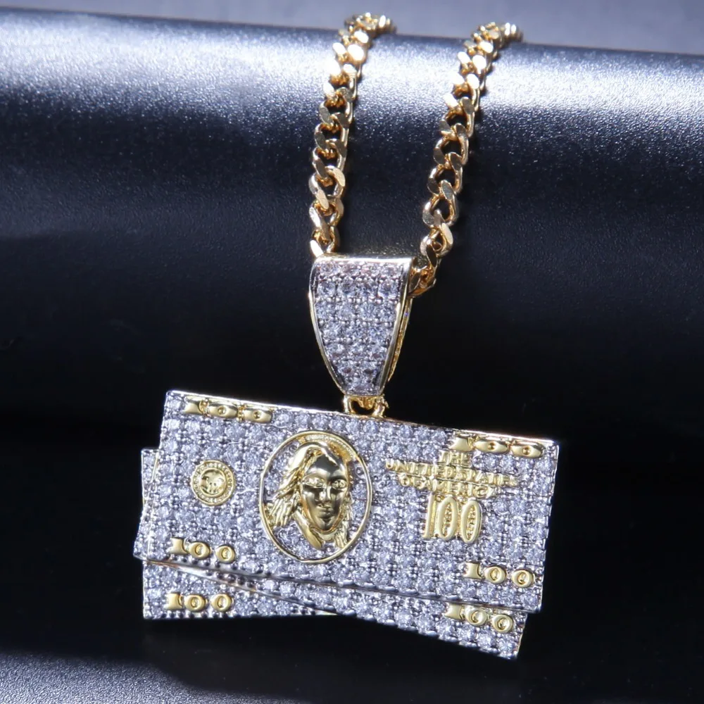 Шикарный король пользовательский штекер Brothers ожерелье хип-хоп полный Iced Out кубический цирконий Золотой Серебряный CZ камень